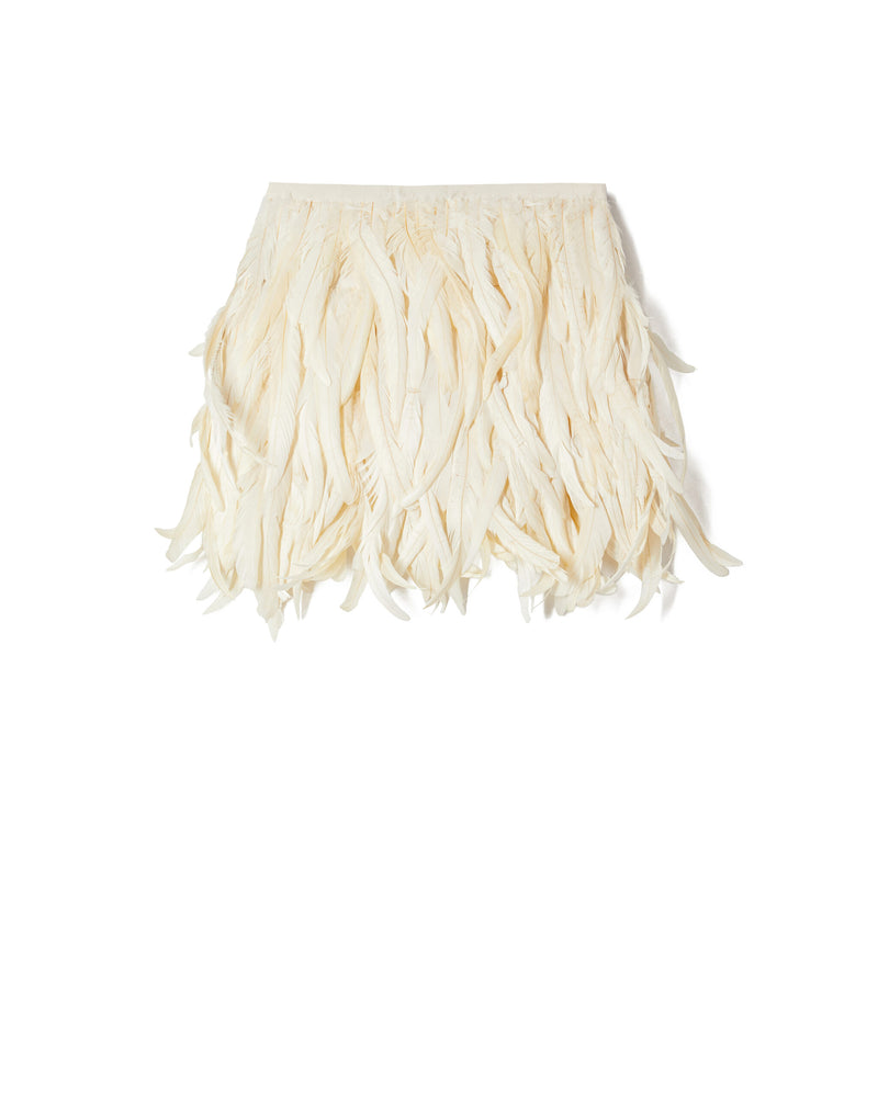 White Feathers Skirt | تنورة نسائية Feathers