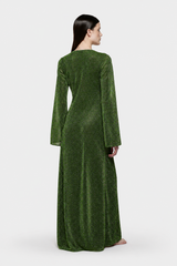 LUMIÈRE O-LONG KAFTAN GREEN
