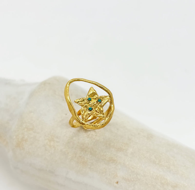 24K Gold Boerne Ring