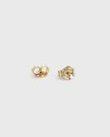 Kymaia 24k Recycled Gold Floral Cascade Earrings – Elegant French Design