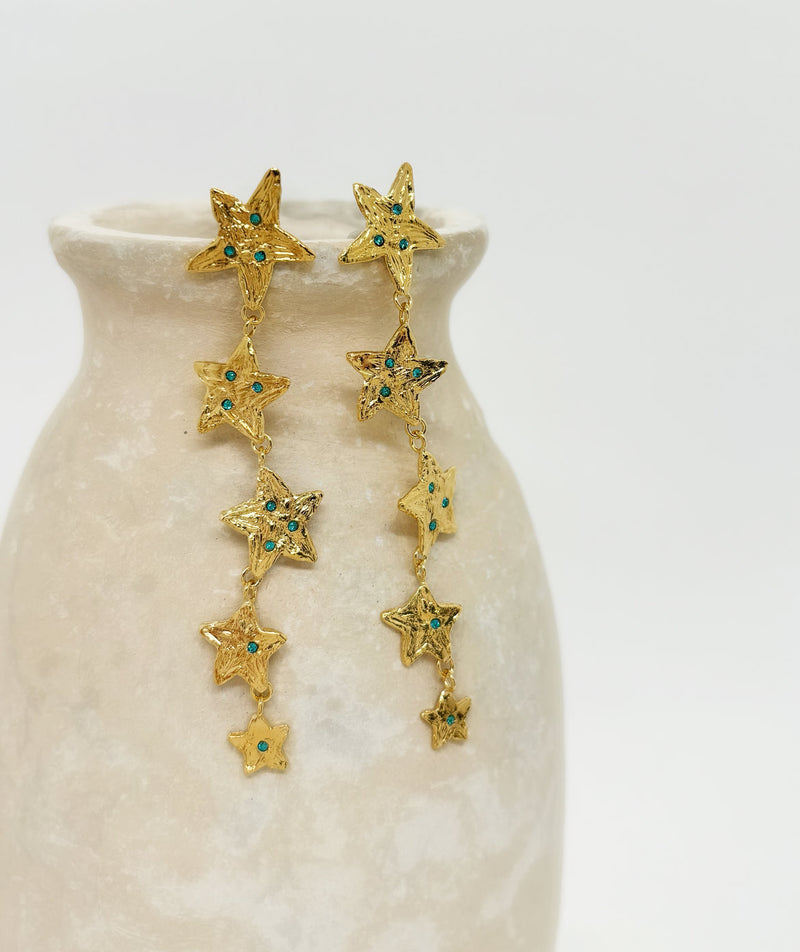 Lampasas Earrings 24k Gold
