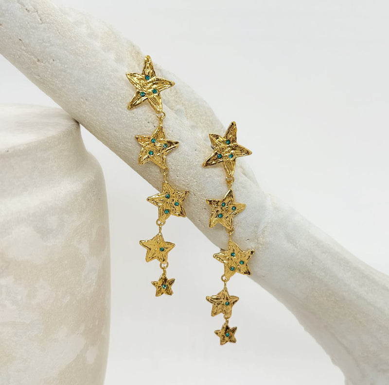 Lampasas Earrings 24k Gold