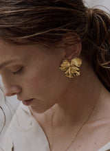 Nemesis Medium Gold Recycled 24K Earrings – Handcrafted Parisian Luxury