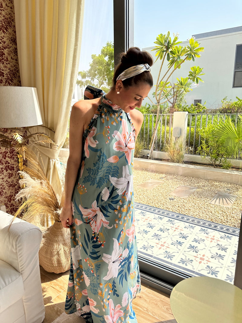 Haifa Printed Floral Dress | فستان نسائي Haifa