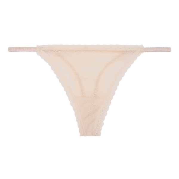 Love Stories Roomie Elegant Lace Thong Briefs - Mid-Waist Seamless Comfort