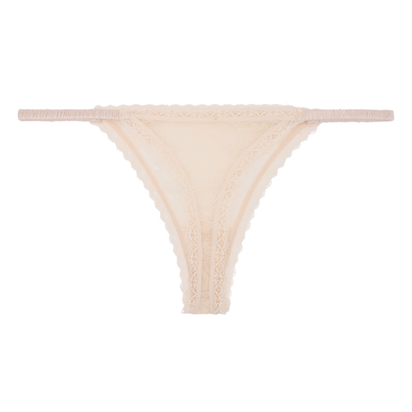 Love Stories Roomie Elegant Lace Thong Briefs - Mid-Waist Seamless Comfort