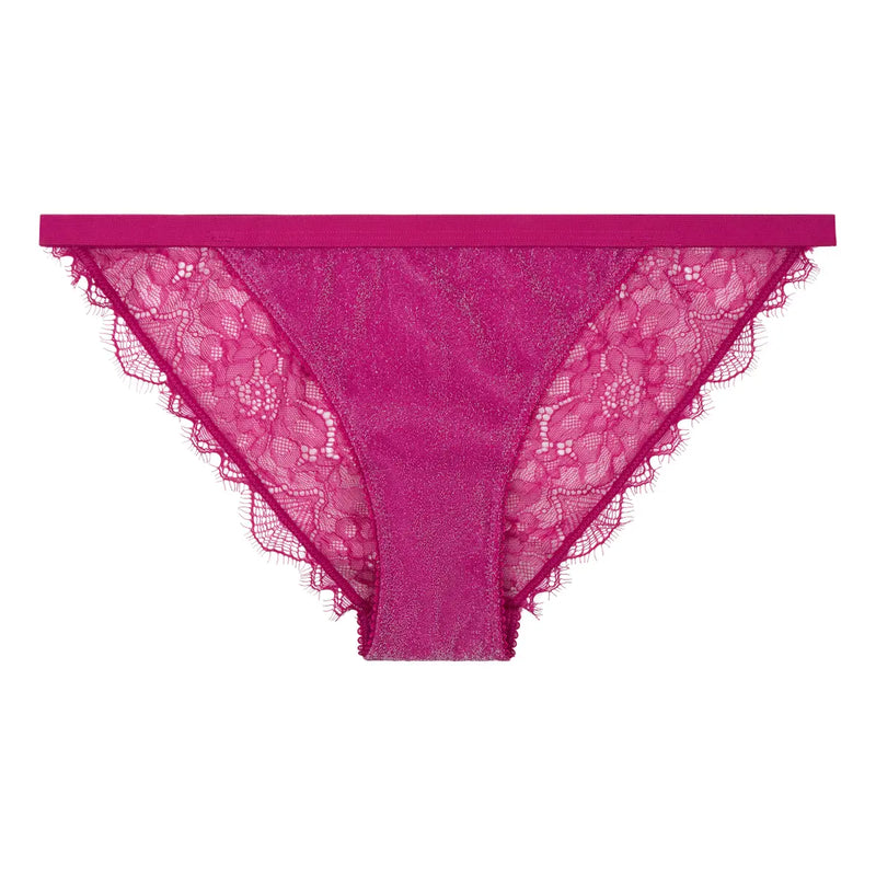 Wild Rose Hot Pink Briefs | الملابس الداخلية الدانتيل