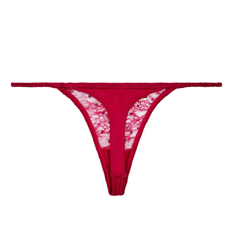 Roomie Hot Pink Thong | الملابس الداخلية الدانتيل