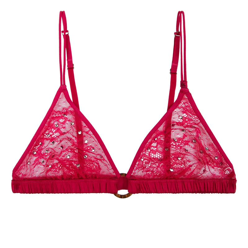 Carly Hot Pink Bra | الملابس الداخلية الدانتيل
