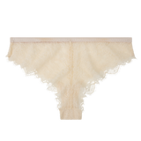 Gloria Mid-Waist Brazilian Lace Briefs - Elegant Off-White Delicate Design