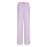 Theodore Relaxed Wide-Leg Pyjama Pants - Soft Pink Stripe Cotton