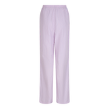 Theodore Relaxed Wide-Leg Pyjama Pants - Soft Pink Stripe Cotton