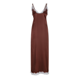 Luxurious Mist Silk Long Slip Dress for Women - Elegant Drapey Fit