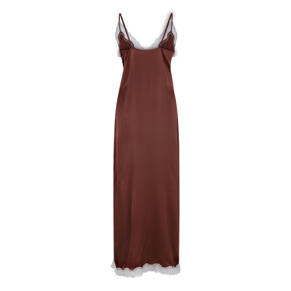 Luxurious Mist Silk Long Slip Dress for Women - Elegant Drapey Fit