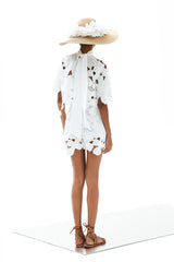 Shirt Koufonisi Petunia Crop Althea White | أعلى النساء