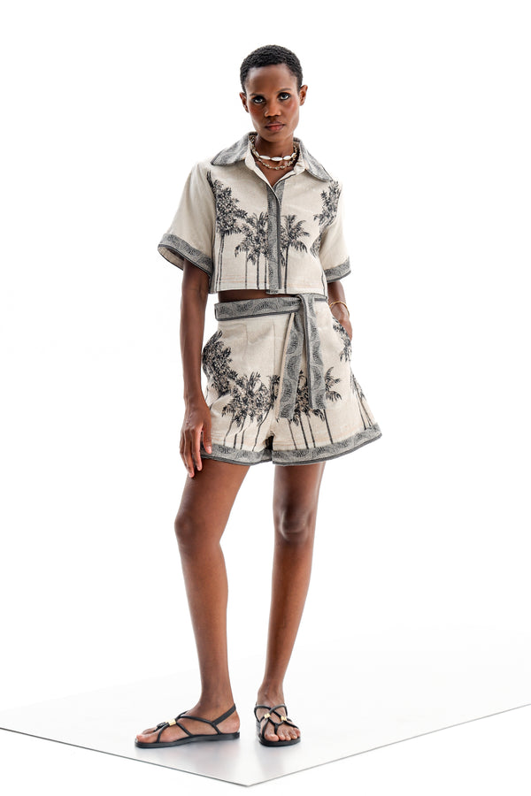 Shirt Ananke Althea Palm | أعلى النساء