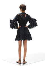 Shirt Dress Xanthippe Petunia Short Lace Althea Black | فستان نسائي