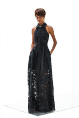 Shirt Dress Iris Petunia Long Lace Althea Black | فستان نسائي