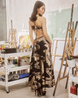 Cut Out Thessala Black Callisto| فستان نسائي