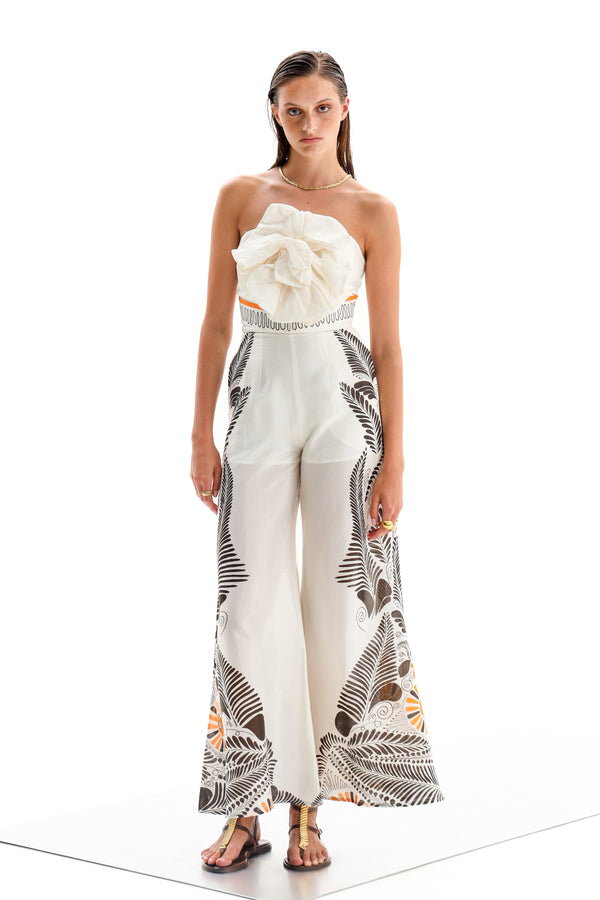 Jumpsuit Pothos Off White| المرأة القصيرة