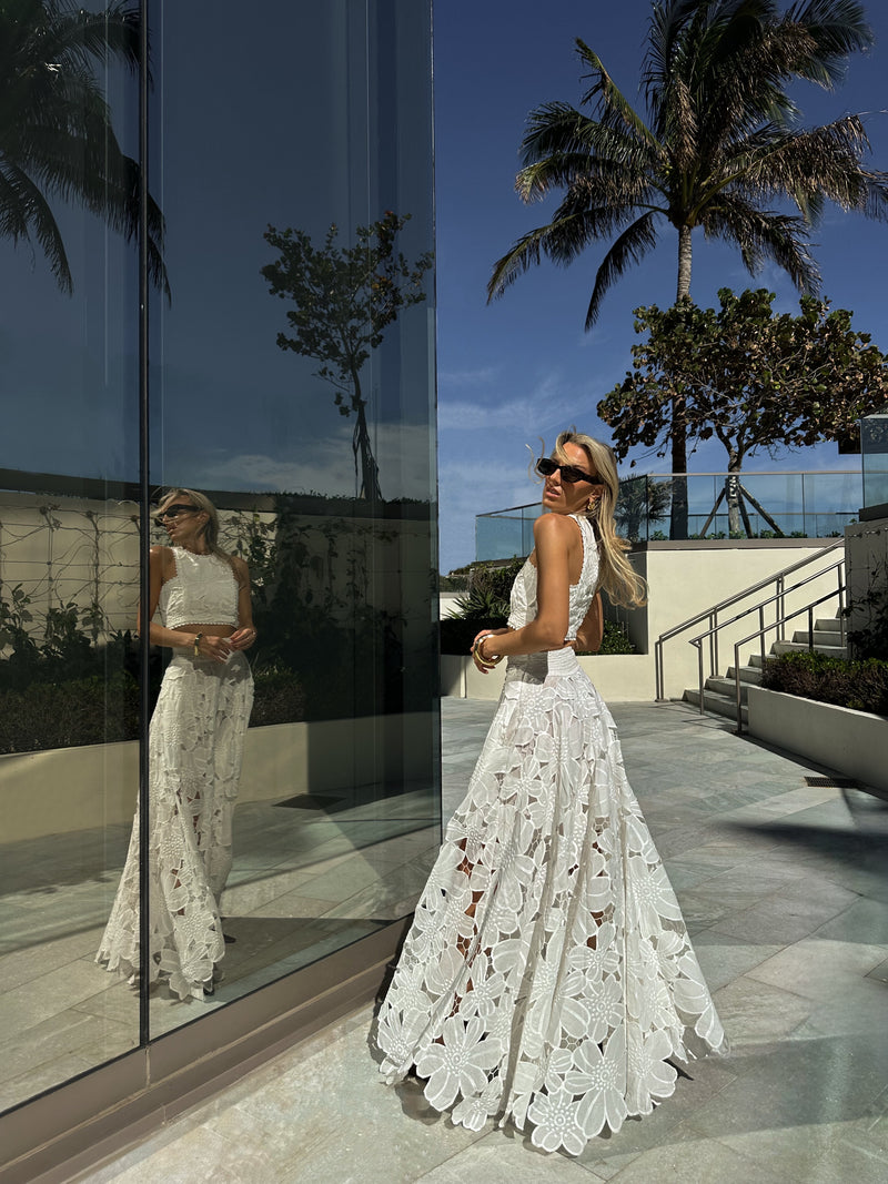 Skirt Petunia Maxi Calisto Althea White | تنورة نسائية