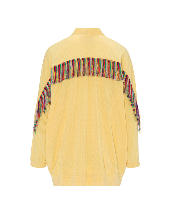 Cardigan Marley Yellow Multi Fringes | بلوزة نسائية Marley
