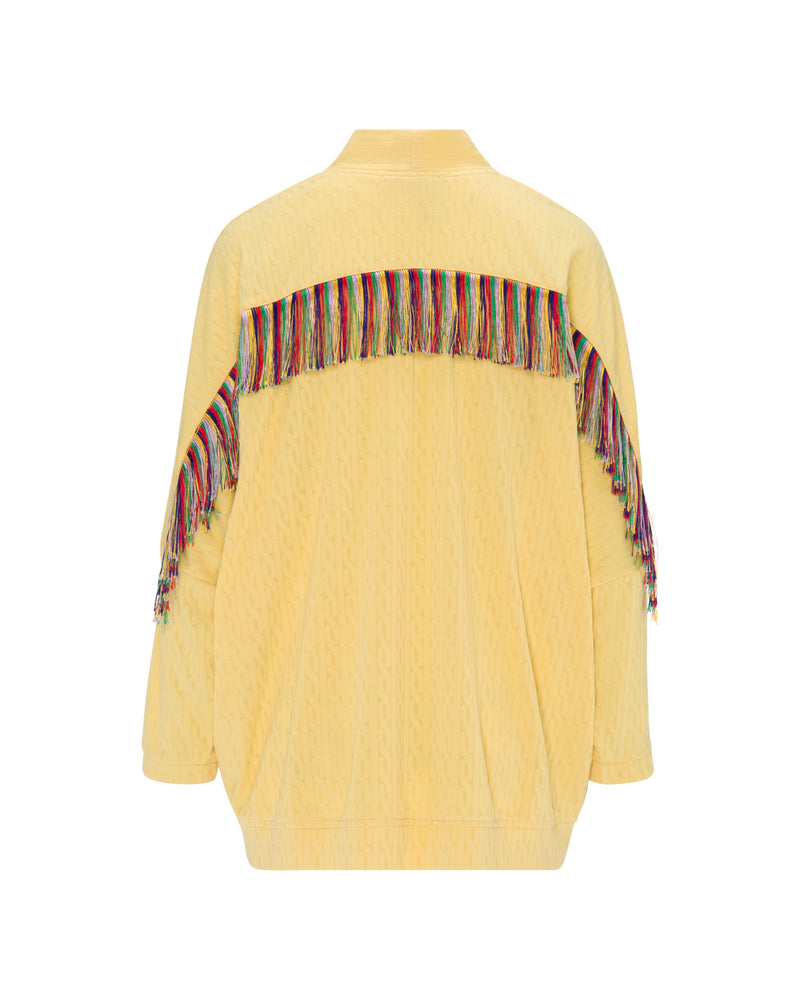 Cardigan Marley Yellow Multi Fringes | بلوزة نسائية Marley