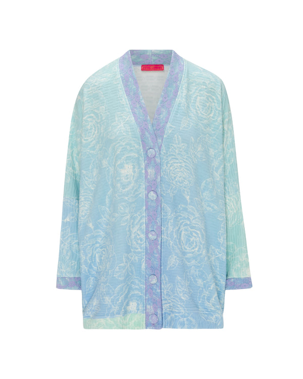 Cardigan Marley Roses Blue Gradient | بلوزة نسائية Marley