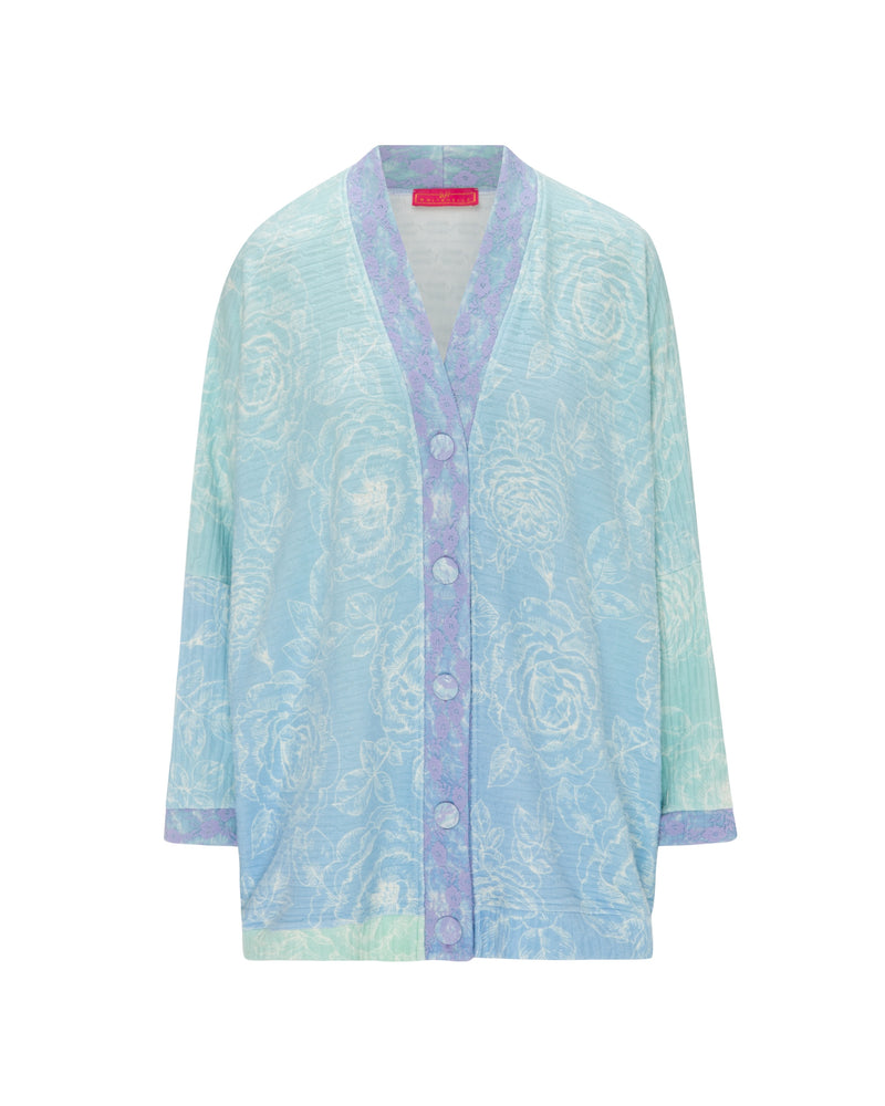 Cardigan Marley Roses Blue Gradient | بلوزة نسائية Marley