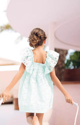 Kids' Dress Balade Parisienne - Mint | فستان