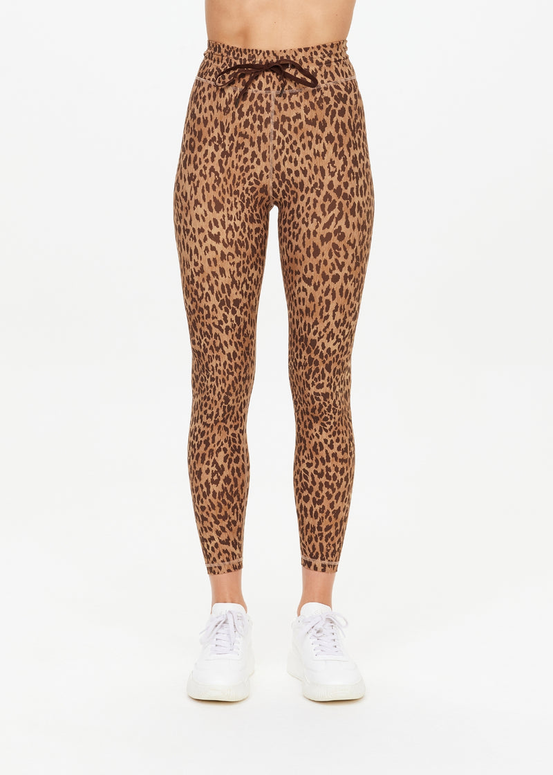 Panthera Leopard Print Midi Pant - Recycled, Moisture-Wicking, Breathable Activewear Leggings