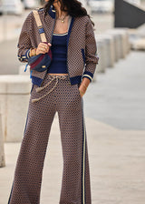 The Upside Crossroad Alma Knit Crop Top Geo - Elegant Comfort
