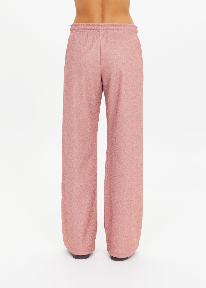 Sparkle Galaxia Loretta Pant: Mid-Rise, Straight Leg, Drawcord Waist
