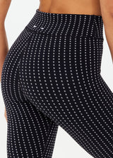Zenith 25-Inch Jacquard Pinstripe Midi Pant for Yoga and Pilates