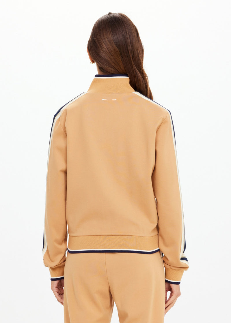 THE UPSIDE Women's Margot Zip Jacket: Ochre Yellow, Slim Fit, Activewear