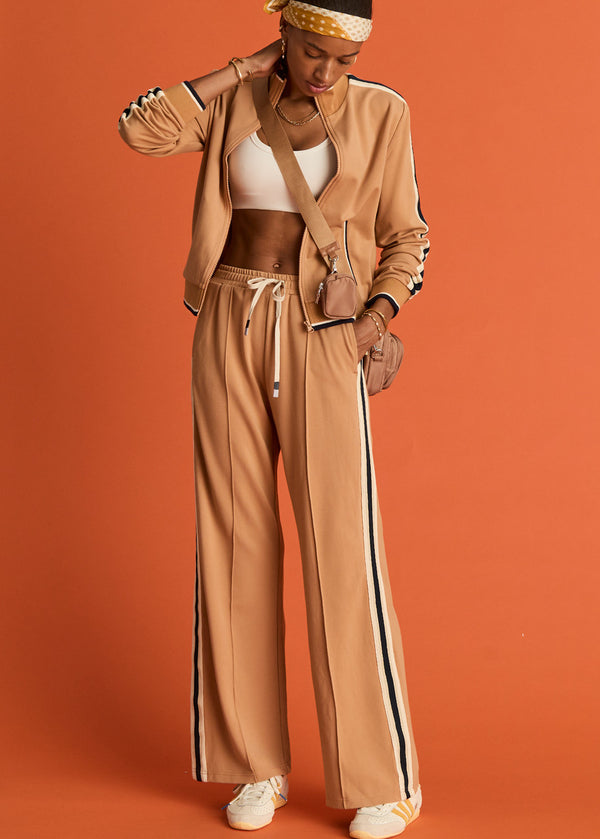 THE UPSIDE Women's Le Sport Marnie Ochre Wide Leg Pant - Comfortable Stylish Activewear