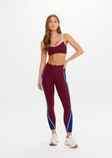 The Upside Adesa Scoop Danni Bra: Chic Merlot Recycled Rib High-Impact Support