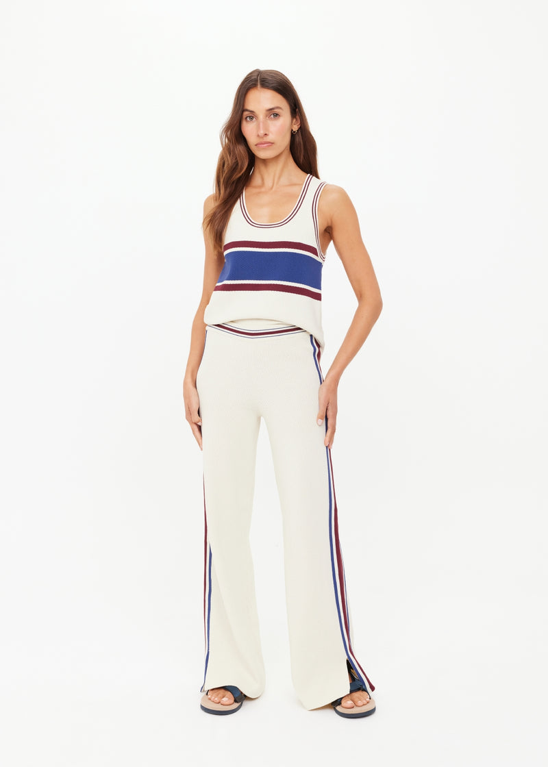 Adesa Kansas Women's Creme Knit Wide-Leg Pant for Ultimate Comfort & Style