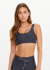 Women's Recycled 'Starry Night' Harley Scoop Bra - Supportive Yoga & Pilates Top