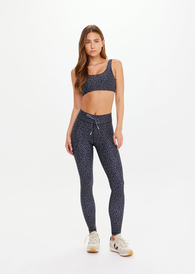 The UPSIDE Starlet 28-inch Leggings: Recycled Super Soft, Starry Night Activewear Pants