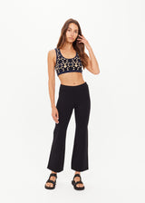 Women's Cosmo Alma Organic Cotton Knit Crop Top - Chic Geo Print
