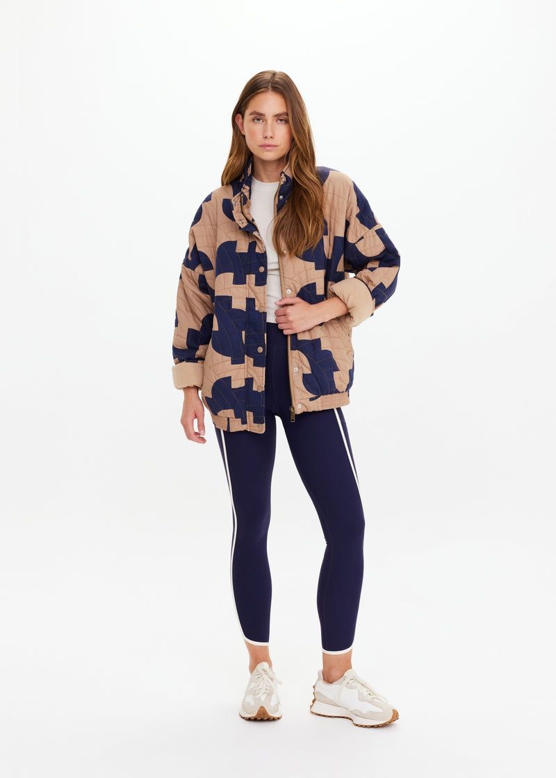 Chic THE UPSIDE Mirage Carmen Organic Cotton Quilted Patchwork Jacket