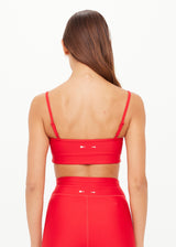 THE UPSIDE Oxford Hutton Eco-Tech Scoop Bra - High Impact Cherry Red