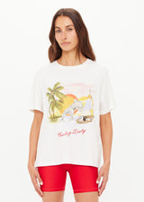 Women's Organic Cotton Creme Feeling Lucky Jodhi Tee - Classic Fit Everyday Graphic