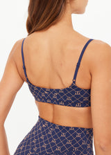 THE UPSIDE Ezra Ballet Bra Monogram Jacquard Supportive Fit Yoga Pilates