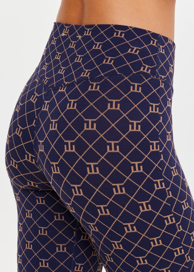 THE UPSIDE Ezra Florence Monogram Flare Pants - Chic High-Rise Yoga & Pilates