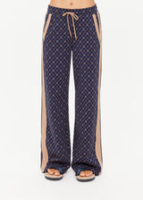 Women's Ezra Nova Flare Pant Monogram Jacquard Geometric Wide Leg Lifestyle