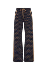 Women's Ezra Nova Flare Pant Monogram Jacquard Geometric Wide Leg Lifestyle