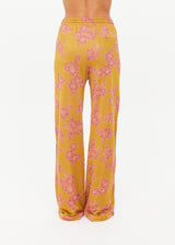 THE UPSIDE Women's Floral Batik Roma Pants - Comfortable Drawcord Waist Summer Activewear