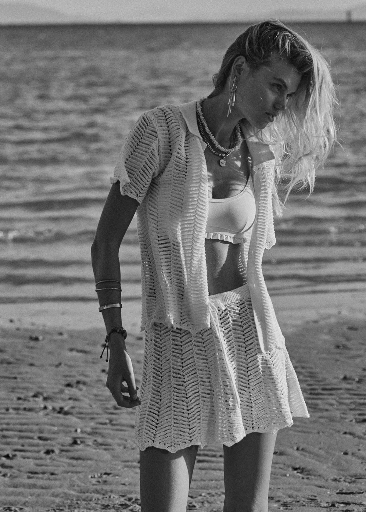 AGNI ELYSIA KNIT SPORTSWEAR SKIRT| سروال Agni Elysia - Maison Clad
